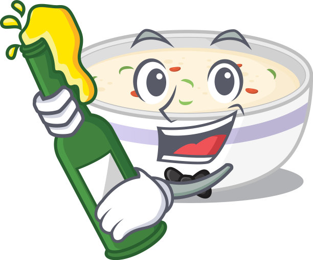 吉祥物卡通设计蒸蛋配奶瓶图片下载