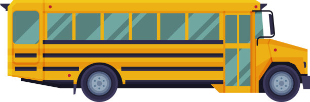 黄色校车回归学校理念图片下载