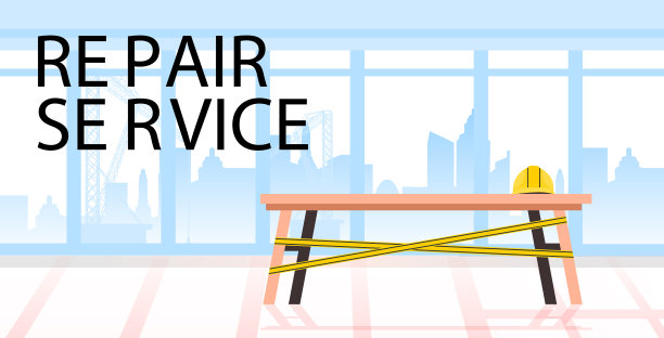 用黄色胶带清空工地图片下载