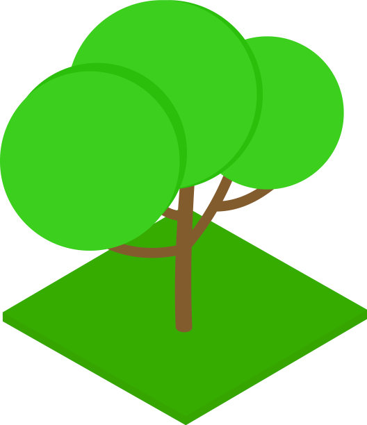 树阴图标等距风格图片下载