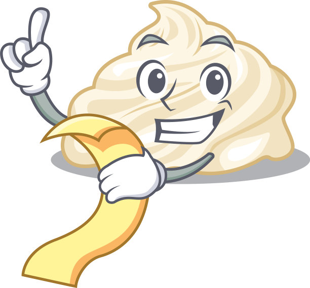 一个有趣的卡通人物生奶油图片下载