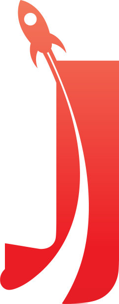 字母图标与火箭图标结合图片下载