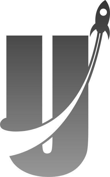 字母图标与火箭图标结合图片下载