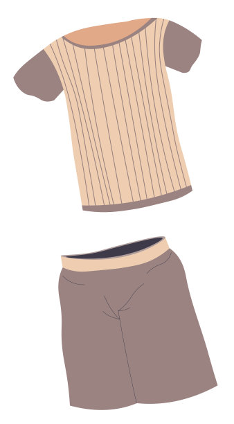 睡衣套装顶部和底部时尚的睡衣图片下载