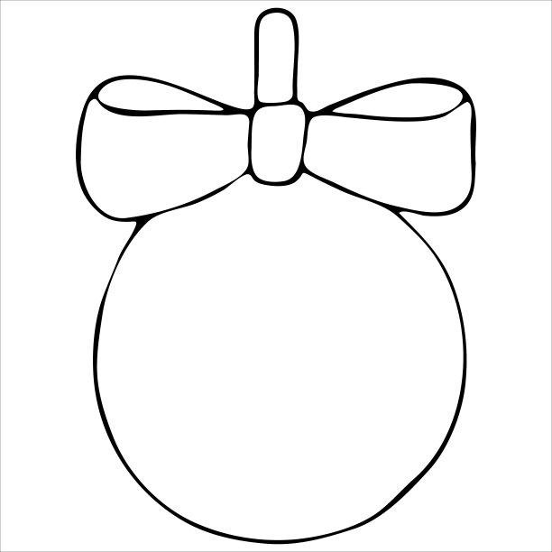 圣诞装饰品的形式与球图片下载