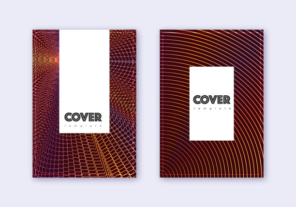 潮人封面设计模板设置橙色抽象图片下载