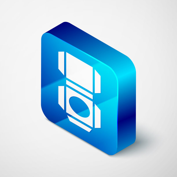 等距纸箱纸箱图标隔离上图片下载