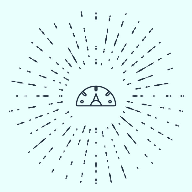 黑线速度计图标隔离在灰色图片下载