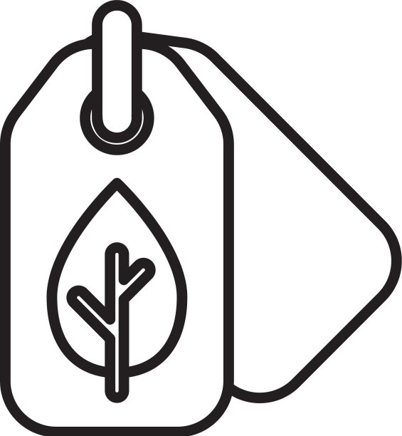 带叶子符号图标的黑色线标记孤立在上图片下载