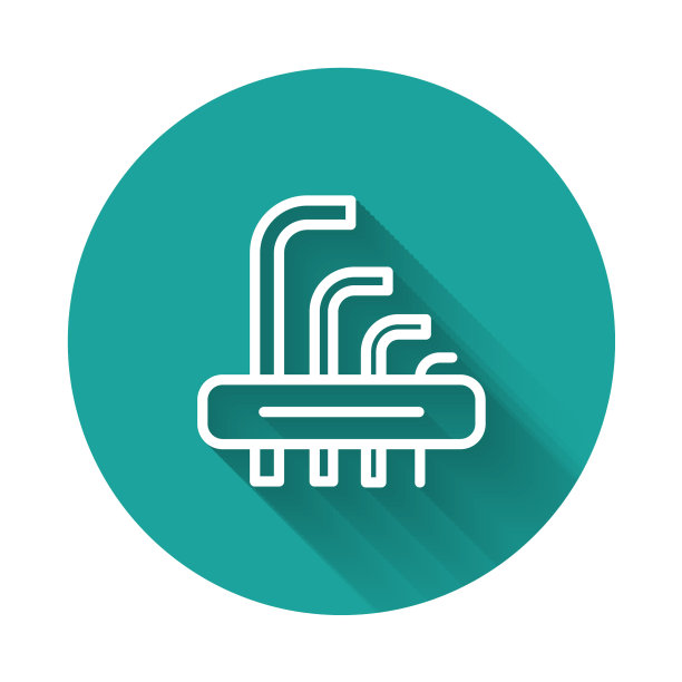 白线工具Allen键图标用长分隔图片下载