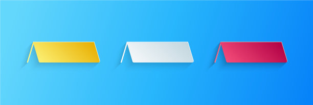 纸切空白纸桌卡图标隔离上图片下载