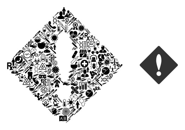 马赛克错误医疗保健图标图片下载