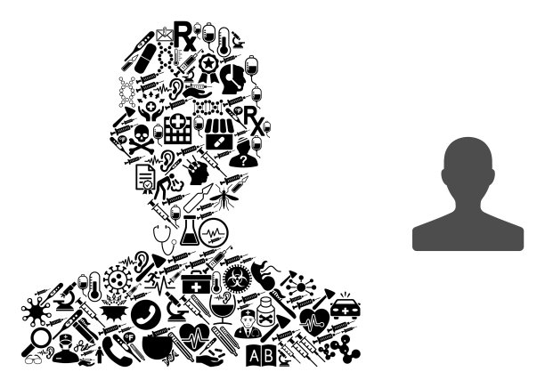 马赛克客户健康图标图片下载