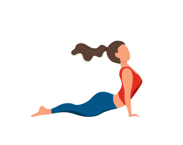 女孩练习瑜伽体式姿势和健康图片下载