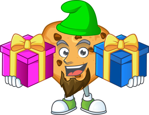 滑稽的脸，巧克力片和舌头的爱图片下载