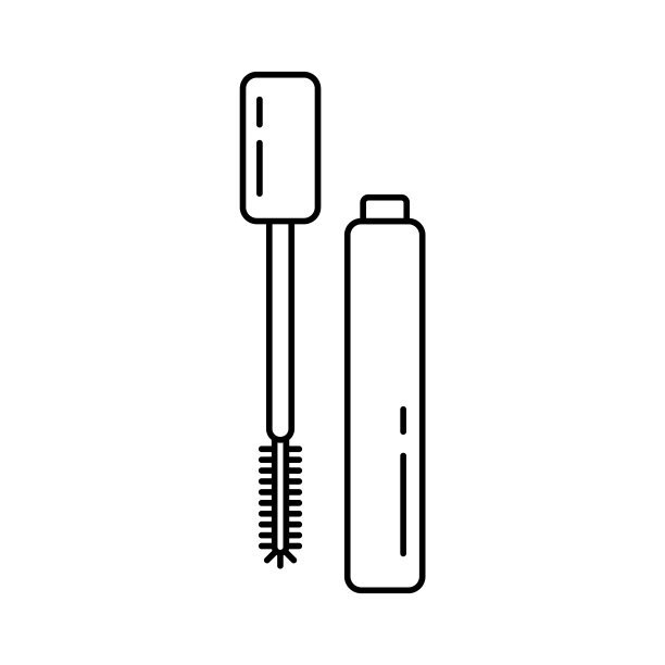 睫毛膏线艺术图标设置独立管图片下载