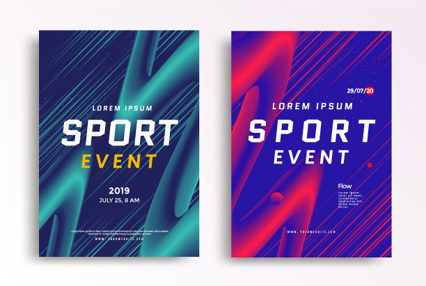 体育赛事海报版面设计模板图片下载