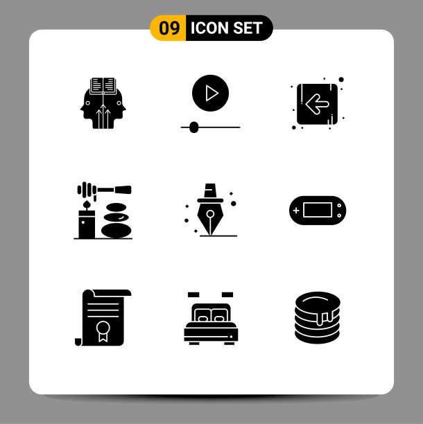 主题立体符号和可编辑符号的9种图片下载