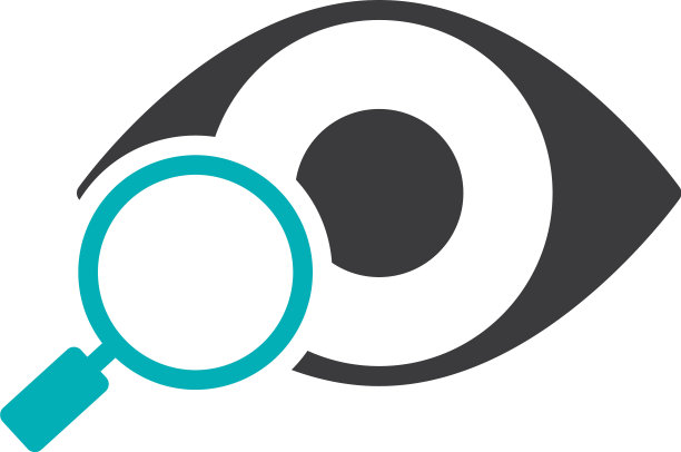 人眼用放大镜彩色图标图片下载