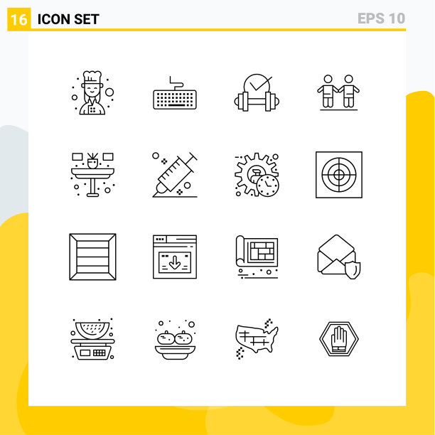 16 .用户界面轮廓包现代标识图片下载