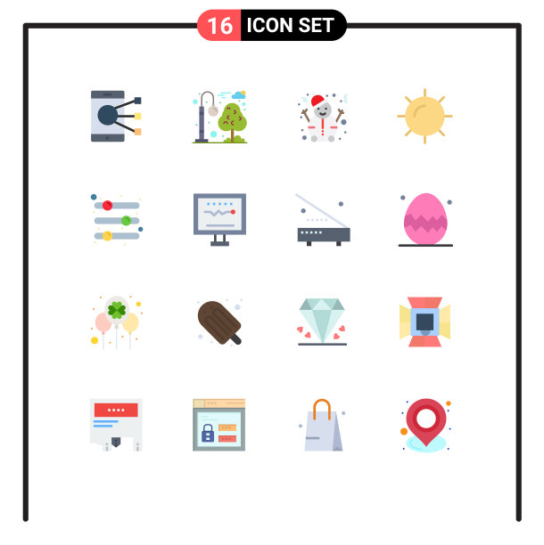 打包16种创意的单色选项图片下载