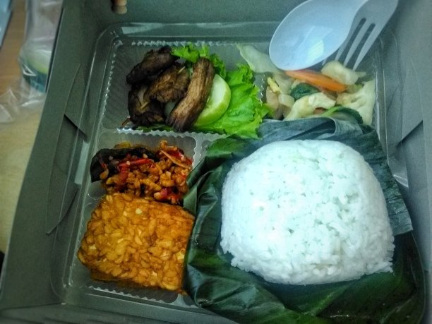 印尼混合饭盒图片下载