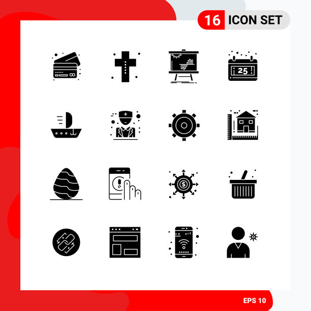 16 .用户界面实心字形包现代图片下载