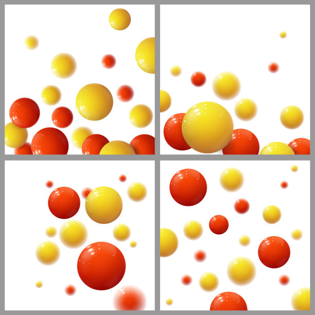 塑料泡沫球体光泽球集图片下载