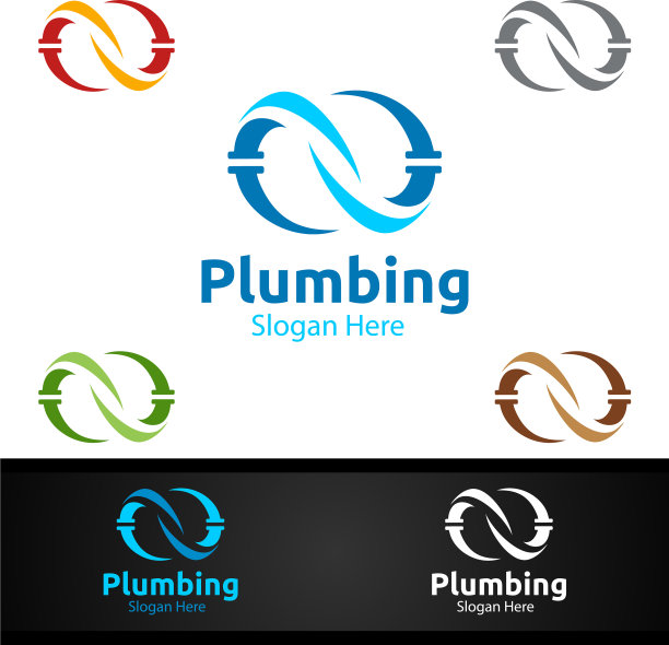 无限管道标志与水和修理家图片下载