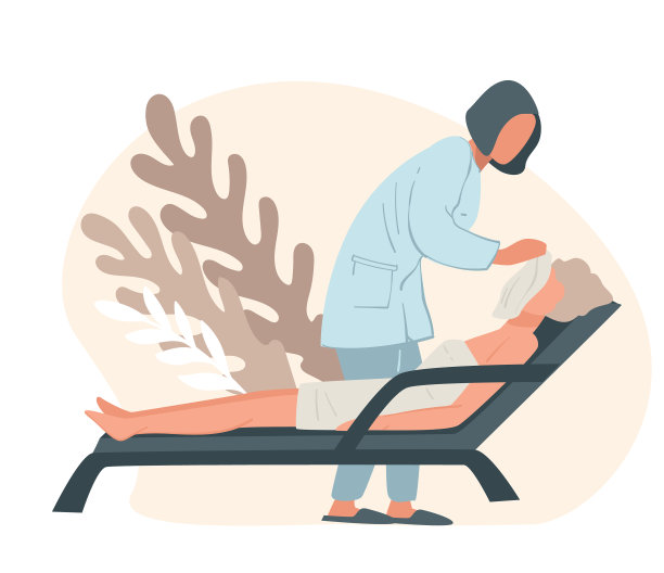 美容院面部按摩及皮肤护理图片下载