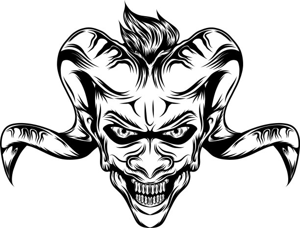山羊角恶魔图片下载