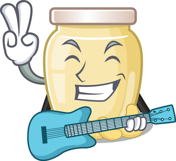 腰果黄油弹吉他的画面图片下载