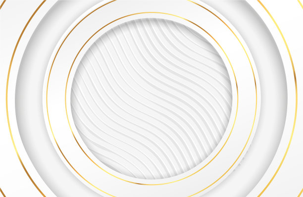 奢华优雅的白色底色配上金色图片下载