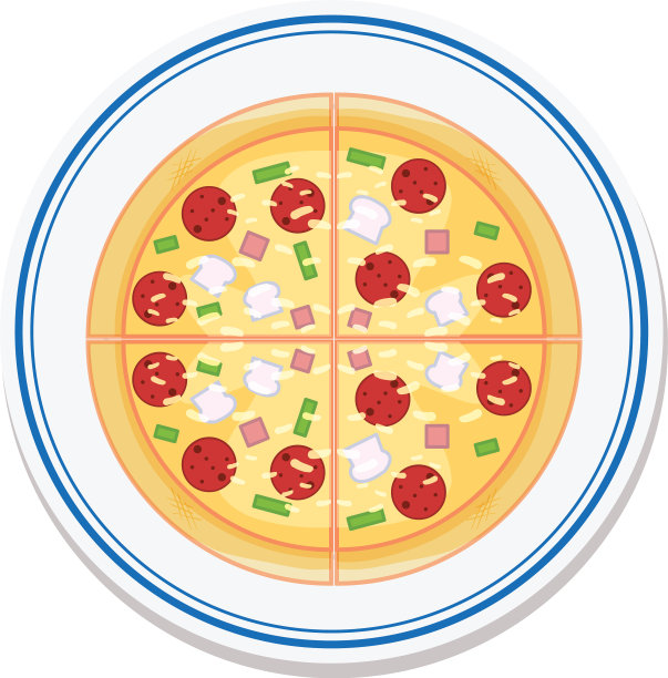 鸟瞰盘子上的食物图片下载
