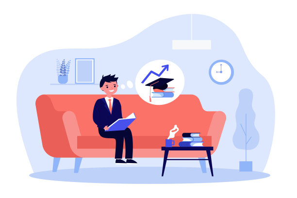 小男孩坐在沙发上看书图片下载