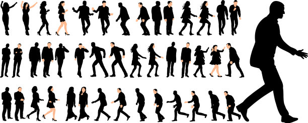 孤立集行走人集图片下载