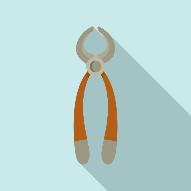 鞋修理钳图标平风格图片下载