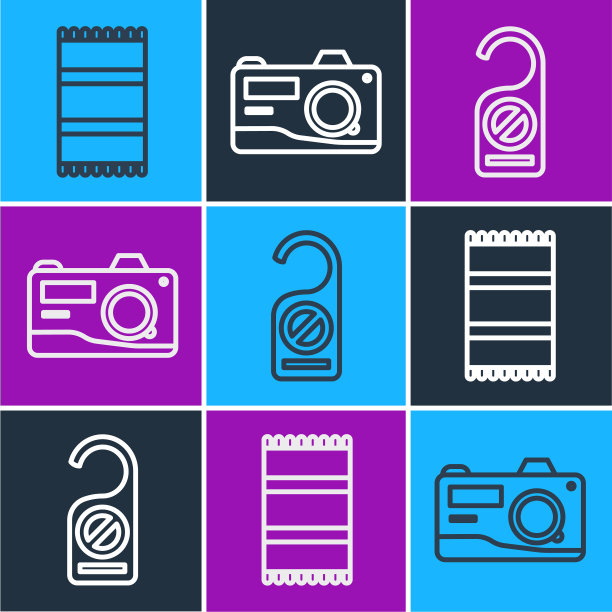 摆线沙滩浴巾请勿打扰图片下载