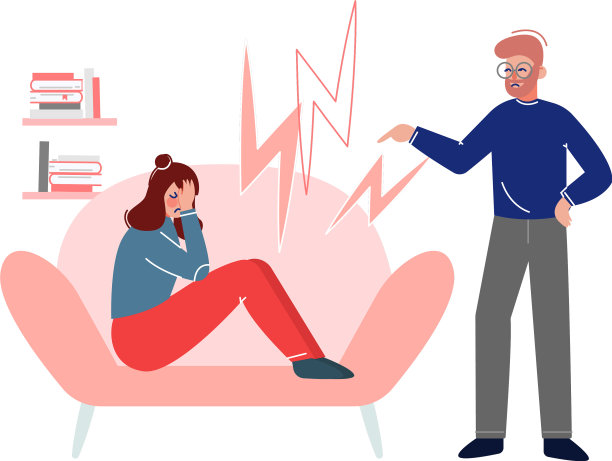 与父母的冲突，父亲责骂女儿图片下载