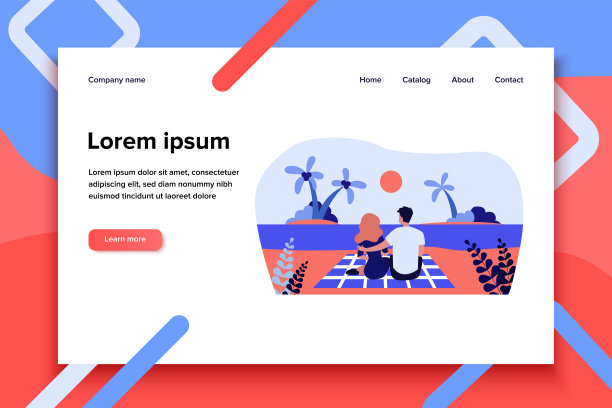 年轻夫妇在海滩上欣赏日落图片下载