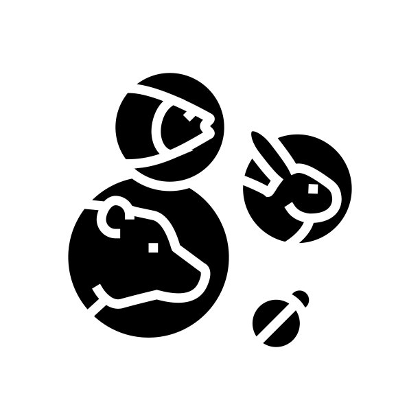 生物多样性和生态系统字形图标矢量插图图片下载