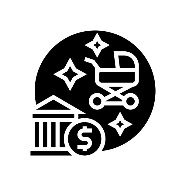 分娩好处字形图标矢量插图图片下载