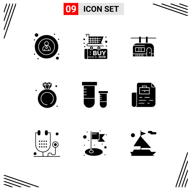 9 .通用立体符号符号科学图片下载