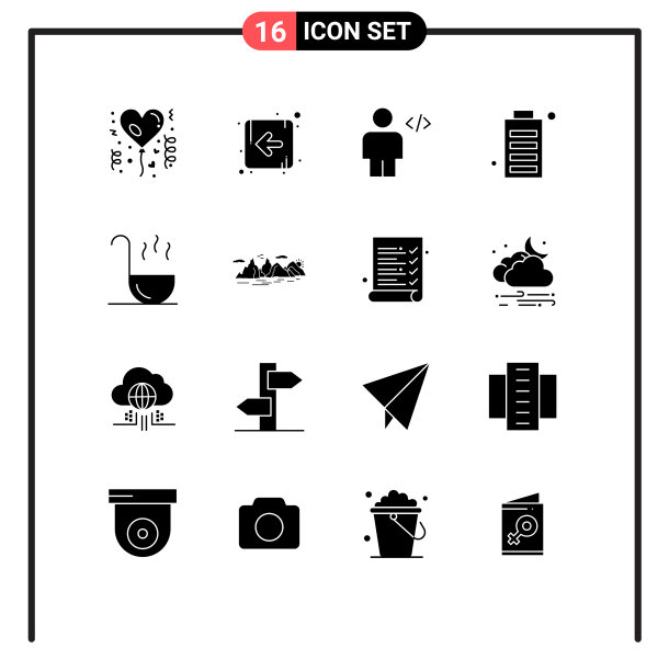 移动界面立体字形设置16个象形文字图片下载
