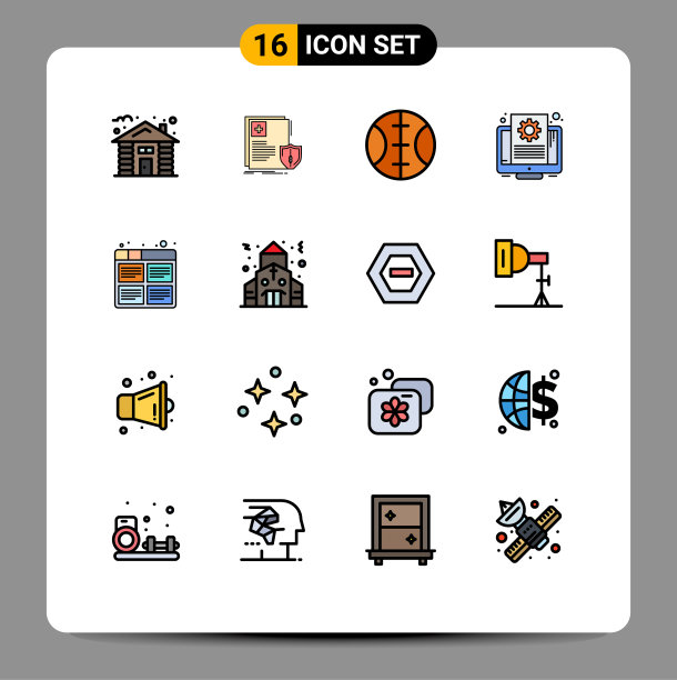 在网格上设置16条平色填充线图片下载