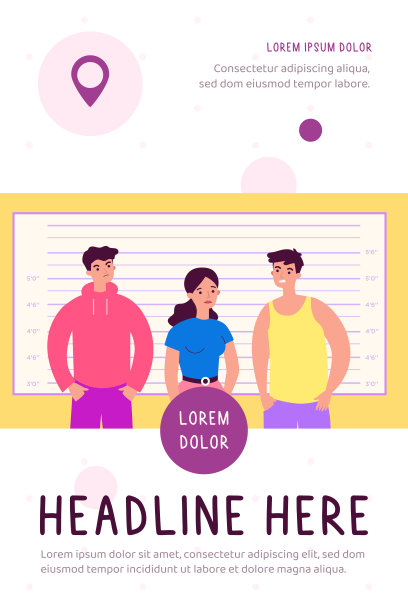 黑手党嫌疑犯站在警察指认的队列中图片下载