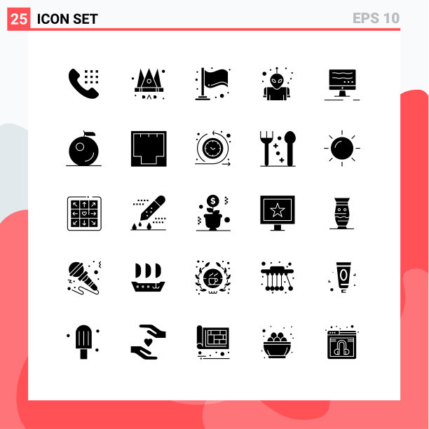 象形文字集25个简单实心象形果实图片下载