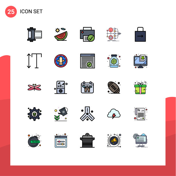 现代设置25填充线和平色图片下载