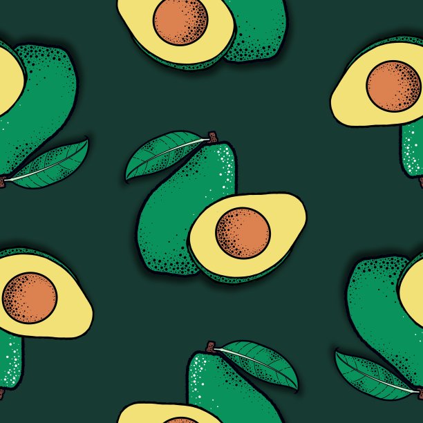 鳄梨和半特写图片下载