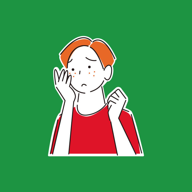 男人粗糙的皮肤由于戴口罩简单的插图矢量男人谁有粗糙的皮肤由于戴口罩简单的插图矢量图片下载